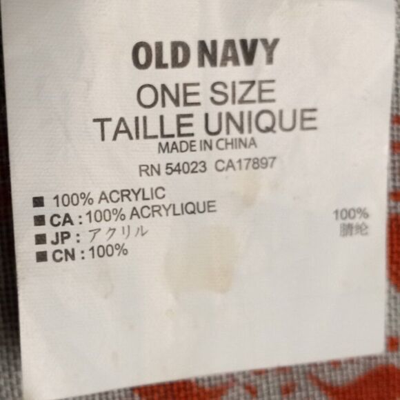 Old Navy Large Floral Paisley Pattern Cream Blue/Red Scarf Cottagecore - Picture 2 of 6